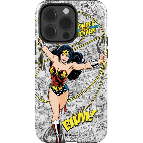 DC Comics Wonder Woman Classic Action Pose iPhone 15 Pro Impact Case